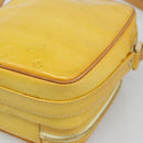 LOUIS VUITTON Monogram Vernis Wooster Bag Lime Yellow M91075 LV Auth ep14811-12
