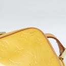 LOUIS VUITTON Monogram Vernis Wooster Bag Lime Yellow M91075 LV Auth ep14811-14