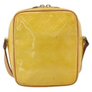 LOUIS VUITTON Monogram Vernis Wooster Bag Lime Yellow M91075 LV Auth ep14811-3