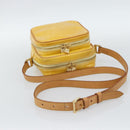LOUIS VUITTON Monogram Vernis Wooster Bag Lime Yellow M91075 LV Auth ep14811-7