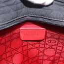 Christian Dior Lady Dior Canage Hand Bag Canvas Black Gold Auth ep14813-18