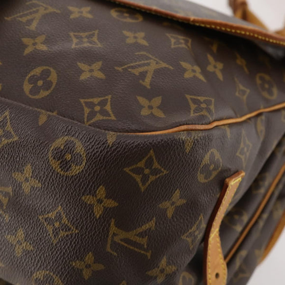 LOUIS VUITTON Monogram Saumur 35 Shoulder Bag M42254 LV Auth ep14817