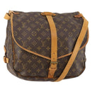LOUIS VUITTON Monogram Saumur 35 Shoulder Bag M42254 LV Auth ep14817-1