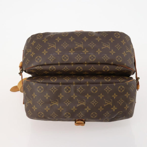 LOUIS VUITTON Monogram Saumur 35 Shoulder Bag M42254 LV Auth ep14817
