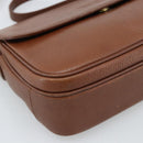 Burberrys Shoulder Bag Leather Brown Gold Auth ep14819-11