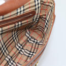 Burberrys Shoulder Bag Leather Brown Gold Auth ep14819-16