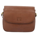 Burberrys Shoulder Bag Leather Brown Gold Auth ep14819-2