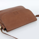 Burberrys Shoulder Bag Leather Brown Gold Auth ep14819-6