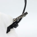 FENDI Mamma Baguette Shoulder Bag Cotton jersey Black Silver Auth ep14820-10