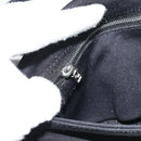 FENDI Mamma Baguette Shoulder Bag Cotton jersey Black Silver Auth ep14820-20