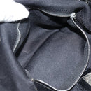 FENDI Mamma Baguette Shoulder Bag Cotton jersey Black Silver Auth ep14820-21