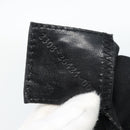 FENDI Mamma Baguette Shoulder Bag Cotton jersey Black Silver Auth ep14820-12