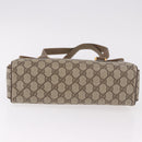GUCCI GG Supreme Hand Bag PVC Beige Gold 116 02 080 Auth ep14821-6