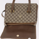 GUCCI GG Supreme Hand Bag PVC Beige Gold 116 02 080 Auth ep14821-10