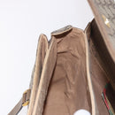 GUCCI GG Supreme Hand Bag PVC Beige Gold 116 02 080 Auth ep14821-21
