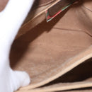 GUCCI GG Supreme Hand Bag PVC Beige Gold 116 02 080 Auth ep14821-22