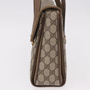 GUCCI GG Supreme Hand Bag PVC Beige Gold 116 02 080 Auth ep14821-4