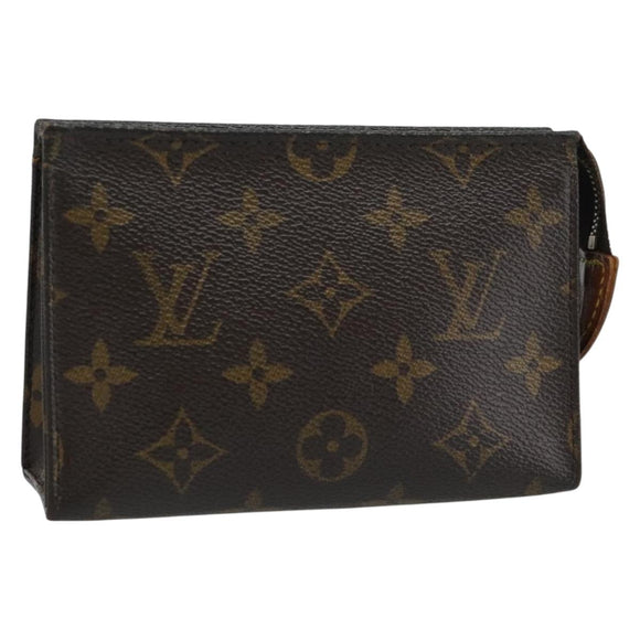 LOUIS VUITTON Monogram Poche Toilette 15 Pouch M47546 LV Auth ep14823