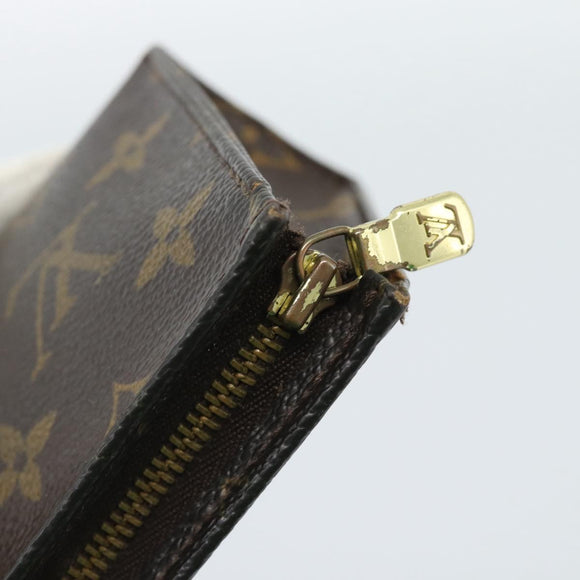 LOUIS VUITTON Monogram Poche Toilette 15 Pouch M47546 LV Auth ep14823