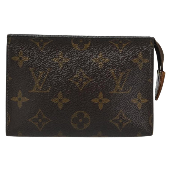 LOUIS VUITTON Monogram Poche Toilette 15 Pouch M47546 LV Auth ep14823