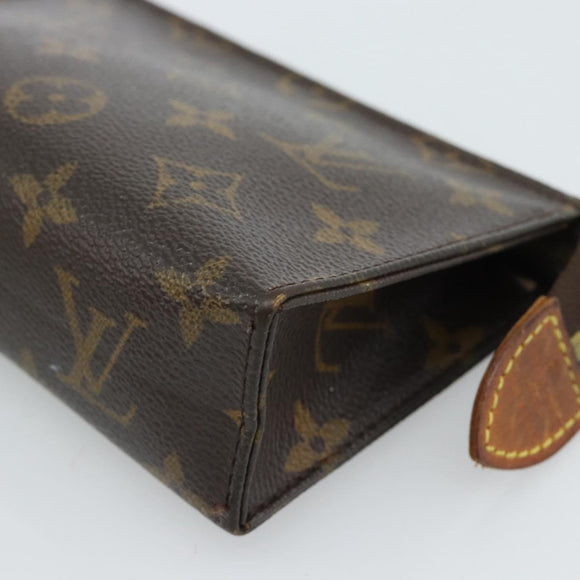 LOUIS VUITTON Monogram Poche Toilette 15 Pouch M47546 LV Auth ep14823