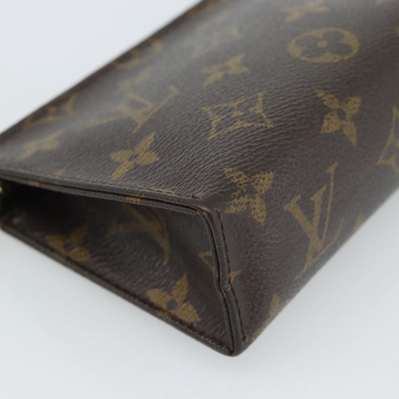 LOUIS VUITTON Monogram Poche Toilette 15 Pouch M47546 LV Auth ep14823
