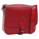 LOUIS VUITTON Epi Cartouchiere MM Shoulder Bag Red M52247 LV Auth ep14826-1