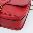 LOUIS VUITTON Epi Cartouchiere MM Shoulder Bag Red M52247 LV Auth ep14826-14
