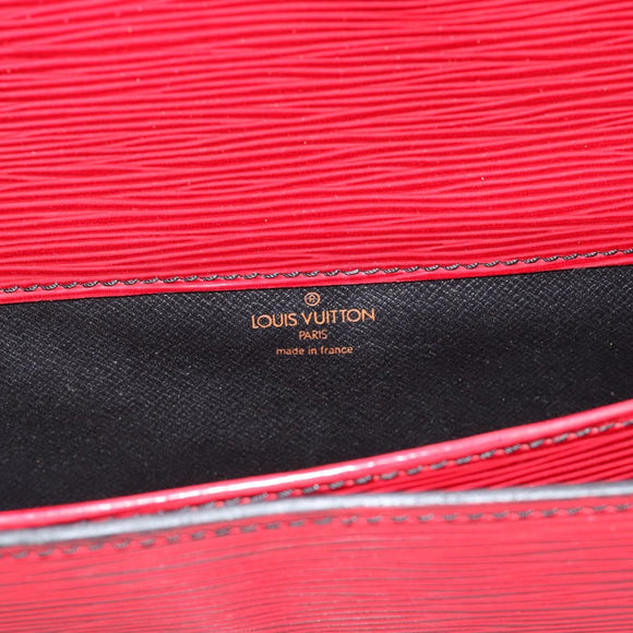 LOUIS VUITTON Epi Cartouchiere MM Shoulder Bag Red M52247 LV Auth ep14826