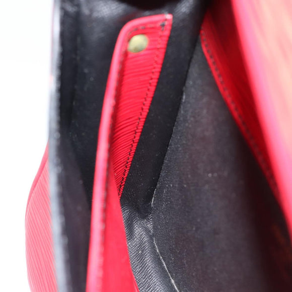 LOUIS VUITTON Epi Cartouchiere MM Shoulder Bag Red M52247 LV Auth ep14826