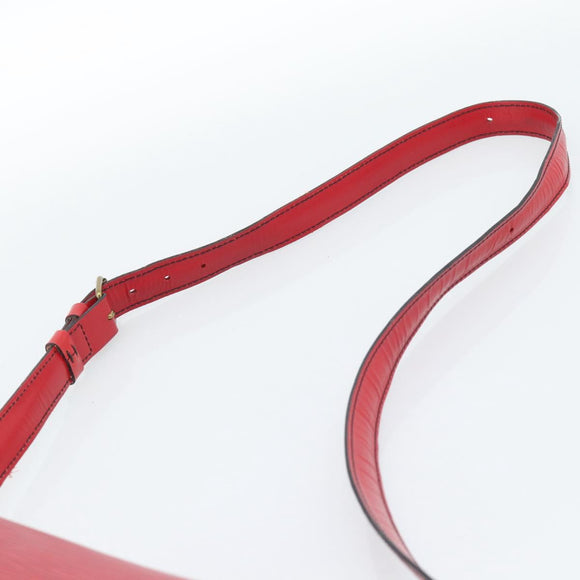 LOUIS VUITTON Epi Cartouchiere MM Shoulder Bag Red M52247 LV Auth ep14826
