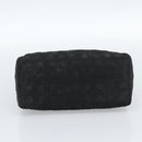 Christian Dior Lady Dior Canage Hand Bag Canvas Black Gold Auth ep14827-5