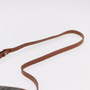 FENDI Zucca Canvas Shoulder Bag Black Brown gold Auth ep14830-8