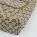 GUCCI GG Supreme Web Sherry Line Tote Bag PVC Beige Red 39 02 003 Auth ep14832-10