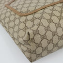 GUCCI GG Supreme Web Sherry Line Tote Bag PVC Beige Red 39 02 003 Auth ep14832-11
