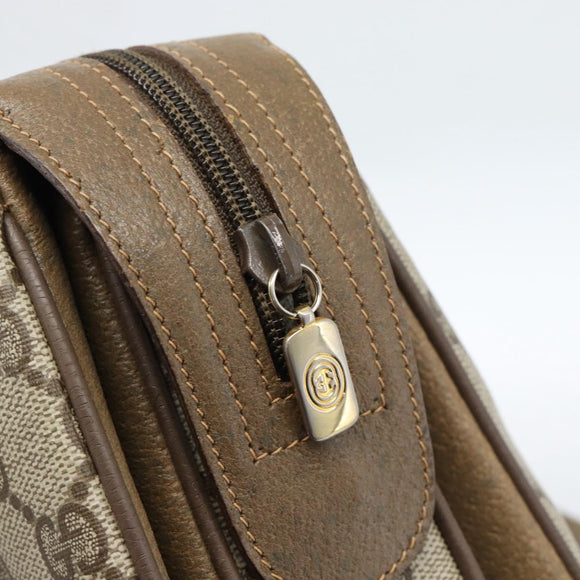 GUCCI GG Supreme Web Sherry Line Hand Bag PVC Beige Gold 41 02 079 Auth ep14834