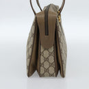 GUCCI GG Supreme Web Sherry Line Hand Bag PVC Beige Gold 41 02 079 Auth ep14834-4