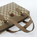 GUCCI GG Supreme Web Sherry Line Hand Bag PVC Beige Gold 41 02 079 Auth ep14834-7