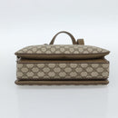 GUCCI GG Supreme Web Sherry Line Hand Bag PVC Beige Gold 41 02 079 Auth ep14834-5