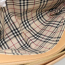 BURBERRY Tote Bag Leather Beige Gold Auth ep14835-24