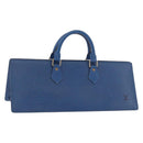 LOUIS VUITTON Epi Sac Triangle Hand Bag Blue M52095 LV Auth ep14837-1