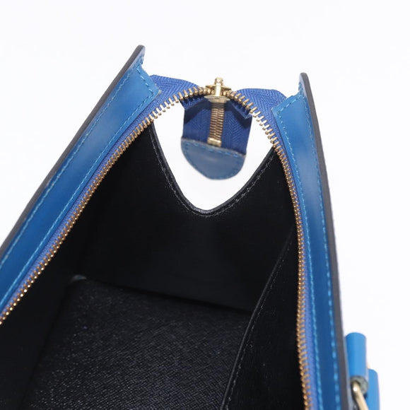 LOUIS VUITTON Epi Sac Triangle Hand Bag Blue M52095 LV Auth ep14837