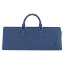 LOUIS VUITTON Epi Sac Triangle Hand Bag Blue M52095 LV Auth ep14837-13