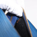 LOUIS VUITTON Epi Sac Triangle Hand Bag Blue M52095 LV Auth ep14837-12