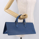 LOUIS VUITTON Epi Sac Triangle Hand Bag Blue M52095 LV Auth ep14837-21