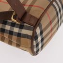 BURBERRY Nova Check Backpack Canvas Beige Gold Auth ep14839A-15