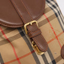 BURBERRY Nova Check Backpack Canvas Beige Gold Auth ep14839A-16