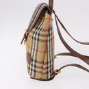 BURBERRY Nova Check Backpack Canvas Beige Gold Auth ep14839A-4