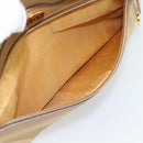 GUCCI Web Sherry Line Shoulder Bag Canvas Beige Gold Red 010 378 Auth ep14843-22