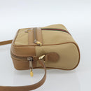 GUCCI Web Sherry Line Shoulder Bag Canvas Beige Gold Red 010 378 Auth ep14843-4